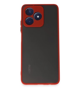 Realme C53 Kılıf Montreal Silikon Kapak - Kırmızı