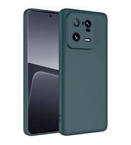 Coverzone Xiaomi 13 Pro ?le Uyumlu K?l?f Z-Mara Lansman Vieri Tam Koruma Arka Kapak Kamera Koruma �?k?nt?l? P�r�zs�z Y�zey Koyu Ye?il