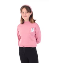 Toontoy Kız Çocuk Baskılı Sweatshirt (Gül Kurusu)