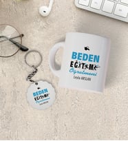Beden Eğitimi Öğretmeni Kupa Bardak ve Anahtarlık Seti