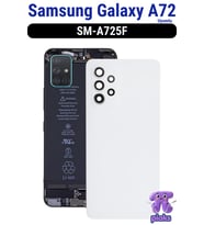 Samsung Galaxy A72 Arka Kapak Pil Batarya Kapağı Kamera Lensli SM-A725F Uyumlu