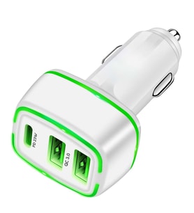 Concord C775 Çift USB QC3.0 Girişi PD 23W Girişi Işıklı Araç Çakmak Şarj