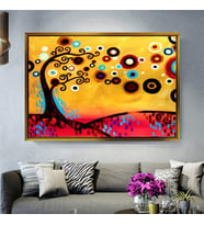 Altın Çerçeveli dekoratif tablo a626 (Gold)