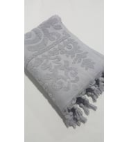 El Bağlamalı Saçaklı El Havlusu 50x90 cm Gri