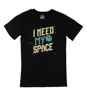 I Need My Space Siyah Tişört