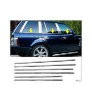 Range Rover Vogue 2002-2012 L322 Cam Çıtası Paslanmaz Çelik Krom