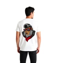 Retro Maymun Parlak Stil Tasarımı Baskılı Erkek Tişört