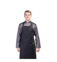 Aşçı Barista Garson Cepli Toka Ayarlı Boydan Önlük Siyah (Renksiz)