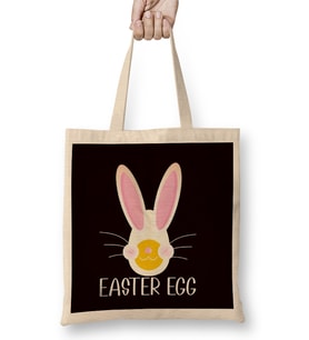 Easter Egg Bunny Rabbit Eggs Hunting Spring Egg Hunter Bez Çanta Uzun Saplı