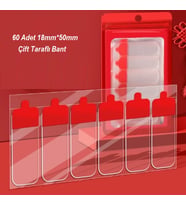 60 Parça Kolay Açılır Güçlü Çift Taraflı Bant 18mm*50mm