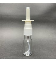 10ml şeffaf şişe, Burun spreyi, 24 adet Nazal Spreyli, Ecza şişesi, İlaç Şişesi (Standart)