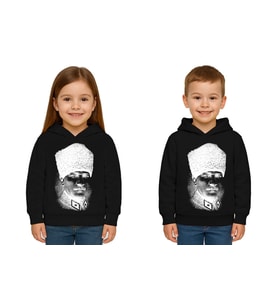 Unisex Ay Yıldızlı 19 Mayıs 29 Ekim 23 Nisan 10 Kasım Atatürk Çocuk Kapüşonlu Sweatshirt (Siyah)