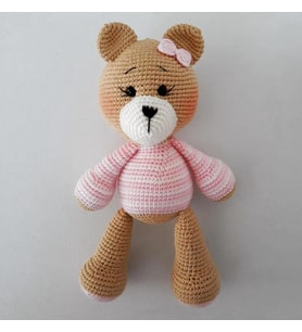 Ayıcık Bony Uyku Arkadaşı Amigurumi Organik Oyuncak