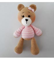 Ayıcık Bony Uyku Arkadaşı Amigurumi Organik Oyuncak