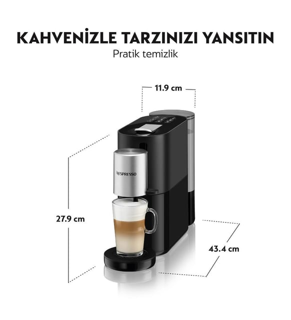 Nespresso コーヒー メーカー S85-BK-W ネスプレッソ アトリエ