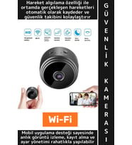 Premium Mobil Uygulamalı Gece Görüşü Bebek Çocuk Odası Ev Ofis Şık HD Wi-Fi Mini Güvenlik Kamerası