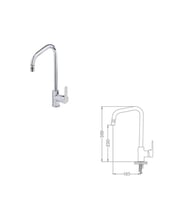 POLİSU KRİSTAL MİX KUĞU EVİYE BATARYASI (EĞİK BORULU) (Krom)