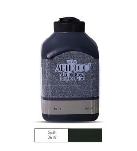 Artdeco Akrilik Boya 500ml Siyah 3618