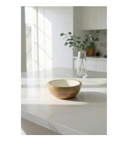 Mango Agacı Sunum Servis Kasesi & Dekoratif Kase 20 Cm Krem