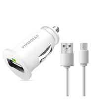 Hypergear 2.1A 2X Hızlı Araç Şarj Aleti Set Micro Kablo Beyaz