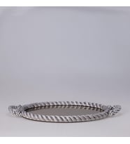 Rope Aynalı Tepsi Gümüş