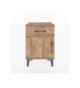 Arges Komodin Tek Raflı Tek Kapaklı 44x30x64 Çam-Çam