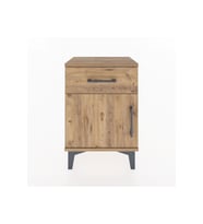 Arges Komodin Tek Raflı Tek Kapaklı 44x30x64 Çam-Çam