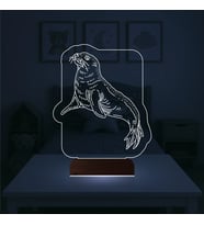 Luvivia Çocuk Odası Fok 3D Lamba - Masa Gece Lambası