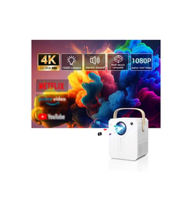 Yüksek Çözünürlüklü 4K WiFi Akıllı Projektör, Android Uygulama Desteği