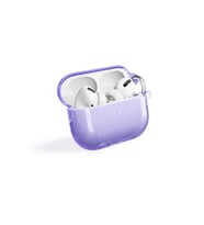 Apple Airpods Pro 2 Uyumlu Zore Allstar Airbag 32 Parlayan Simli Saydam Renkli Kılıf (Mor)