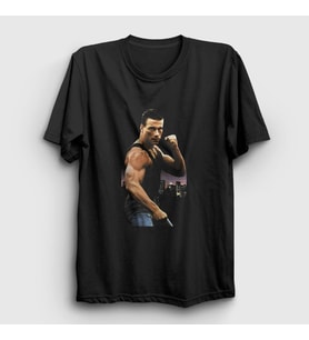 Presmono Unisex Siyah Lionheart Film Jean Claude Van Damme T-Shirt 259100tt