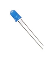 10 Adet - 5mm Diffused Led - Şeffaf Mavi (Blue) - Arduino, Deney