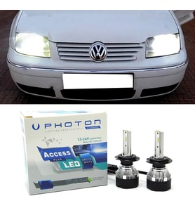Vw Bora Led Xenon Uzun + Kısa Far Ampulü H4 Access Yeni Seri Beyaz