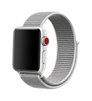 Apple Watch 44mm Uyumlu Kordon Hasır Örgü Cırt Cırtlı Terletmeyen Zore KRD-03 Kumaş Kayış
