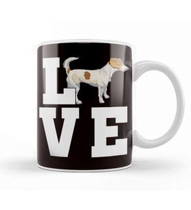 Love Jack Russel Terrier Owner Dogs Dog Puppy Kupa Bardak Porselen