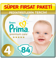 Prima Premium Care 4 Beden Bebek Bezi 84 Adet