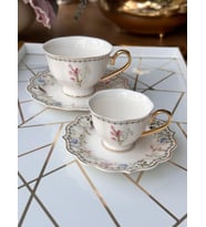 Çay Fincan Takımı Lorite 6 Kişilik 12 Parça (Karışık)