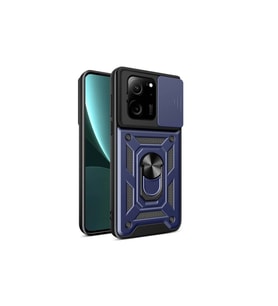 Xiaomi Mi 13T Pro Uyumlu Kılıf Magnetik Standlı Kamera Korumalı Zore Sürgülü Vega Kapak