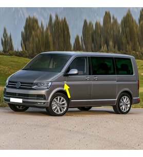 VW Transporter 2016-19 Sol Ön Çamurluk Sinyal Lambası Krom 7E0949101A
