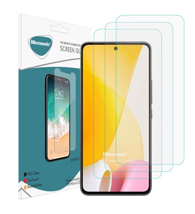 Microsonic Xiaomi Mi 12 Lite Screen Protector Nano Glass Cam Ekran Koruyucu (3`lü Paket) (Renksiz)