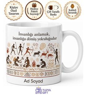Antropoloğa Hediye İnsanlığın Kökeni İlkel Kabileler Kültürel Evrim Kupa Bardak