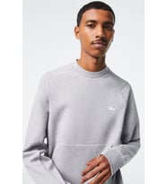 Lacoste Men's Classic Fit Organik Pamuk Bisiklet Yaka Gri Sweatshirt