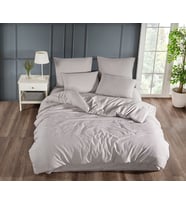BEGENAL HOME PAMUKLU SATEN NEVRESİM TAKIMI / Çift Kişilik (Bej)