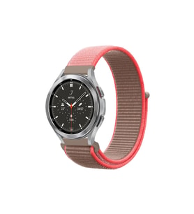 Watch 22Mm Hasırlı Cırtcırtlı Kordon - Pembe
