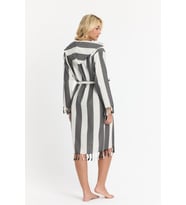 Striped Peştemal Bornoz Banyo ve Plaj Elbisesi Kadın Kız Çocuk Maxi Boy%100 Pamuk