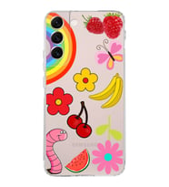 PrintiFy Samsung Galaxy S22 Plus ile Uyumlu 1mm Slim Fit Water Color 5 Baskılı Şeffaf  Kılıf