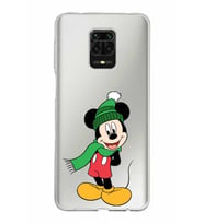 Xiaomi Redmi Note 9 Pro Uyumlu Kapak Mickey Mouse Tasarımlı Şeffaf Silikon Kılıf