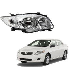 Toyota Corolla 2007-2010 Far Lambası Ön Far Sol