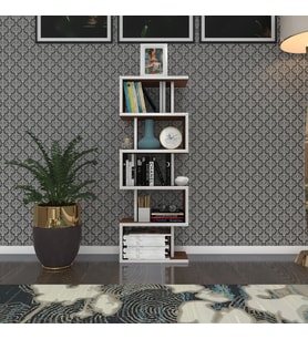 Kenzlife kitaplık raf diba1 cvz 129X040x19 banyo kiler ofis (m)