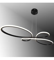 TT041-SY TT Aydınlatma Trend Modeli Mat Siyah Led Avize (Beyaz)